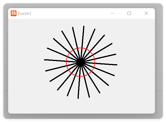 VisualFreeBasic游戏趣味编程_5.3_利用数组实现多根针的绘制